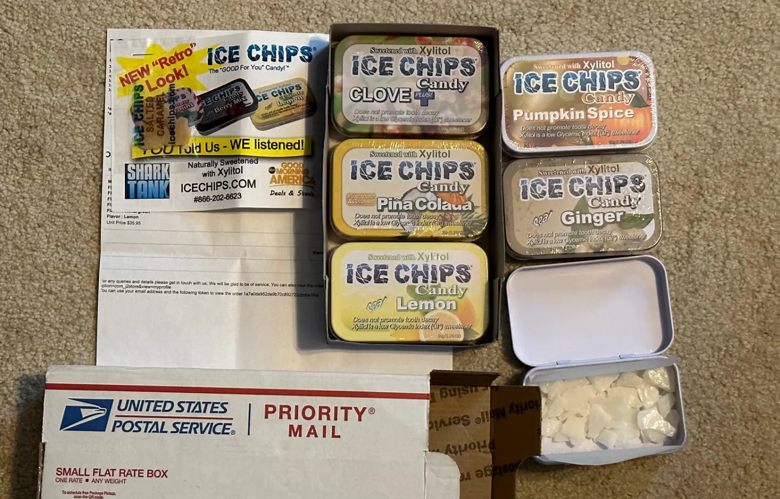 Ice Chips Shark Tank unboxing and review